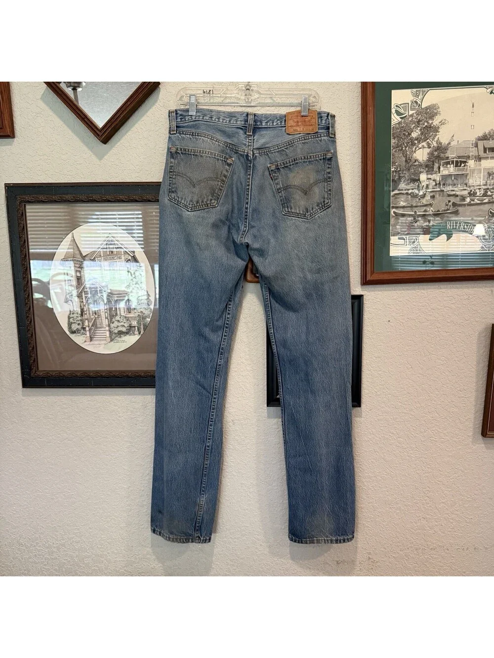 Vintage 80s RARE Levi’s 501 STF Men’s 34x36 Blue Denim Jeans Made in USA 1985